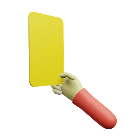 Yellow Card  3D Icon