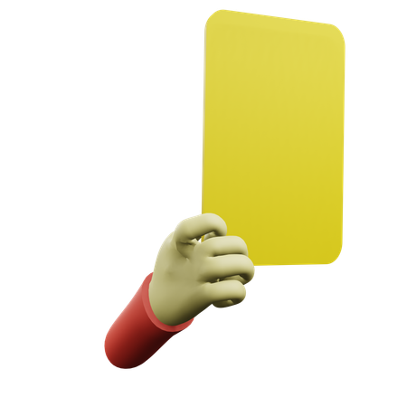 Yellow Card  3D Icon