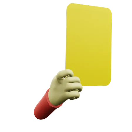 Yellow Card  3D Icon