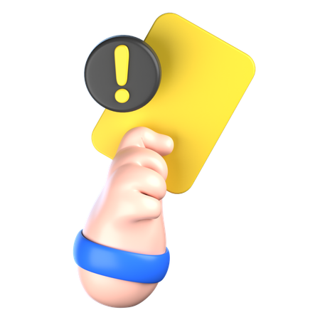 Yellow Card  3D Icon