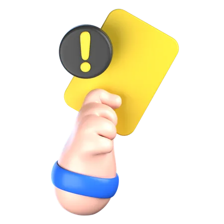 Yellow Card  3D Icon