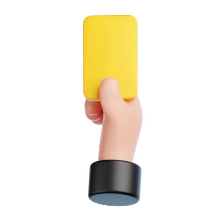 Yellow Card  3D Icon