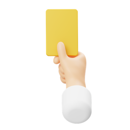 Yellow Card  3D Icon