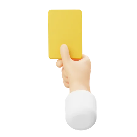 Yellow Card  3D Icon