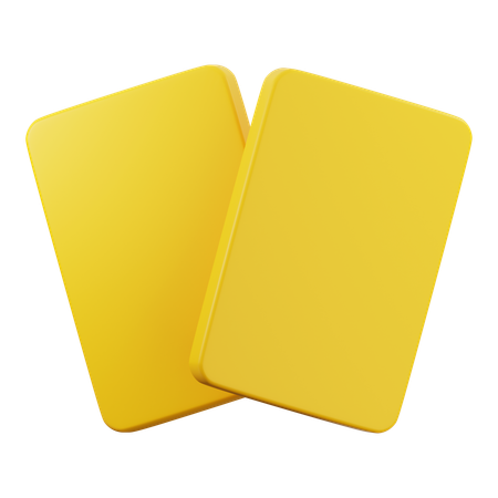 Yellow card  3D Icon