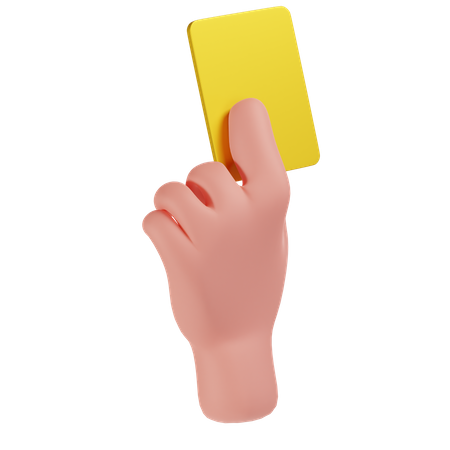 Yellow Card  3D Icon