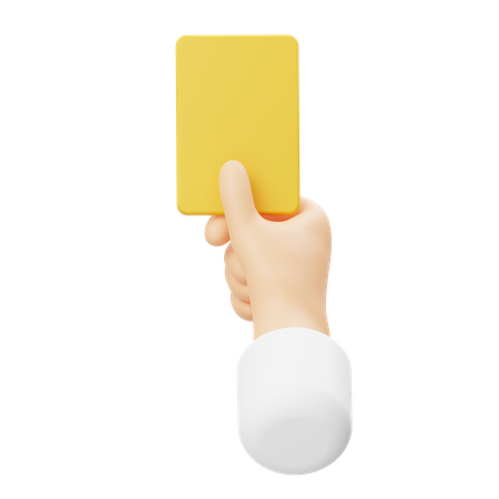 Yellow Card  3D Icon