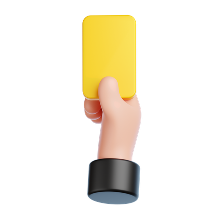 Yellow Card  3D Icon