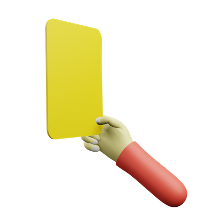 Yellow Card  3D Icon
