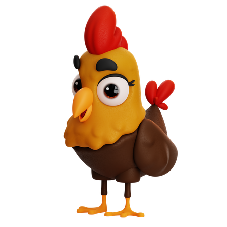 Yellow Chicken  3D Icon