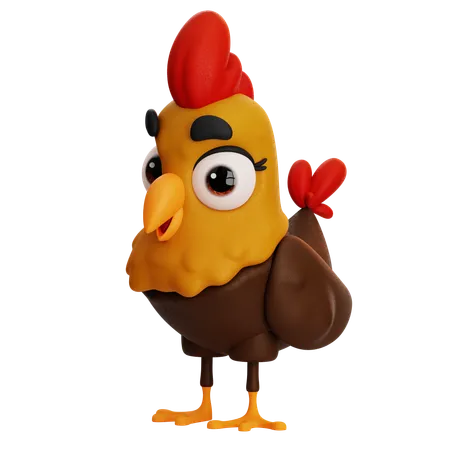 Yellow Chicken  3D Icon
