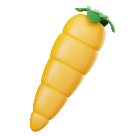 Yellow Chilipepper  3D Illustration