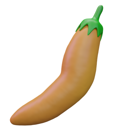 Yellow Chillies  3D Icon