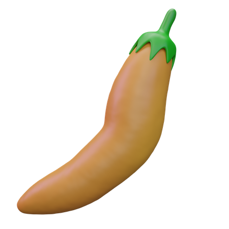 Yellow Chillies  3D Icon