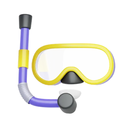 Yellow Goggles  3D Icon