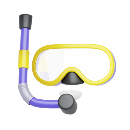 Yellow Goggles  3D Icon
