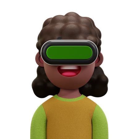 Yellow Green Shirt Woman  3D Icon