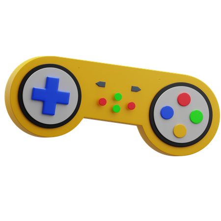 Yellow Joystick  3D Icon