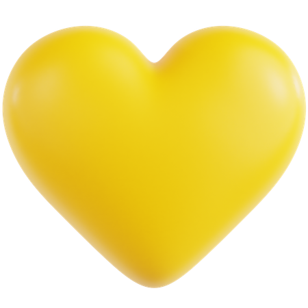 Yellow Love  3D Icon