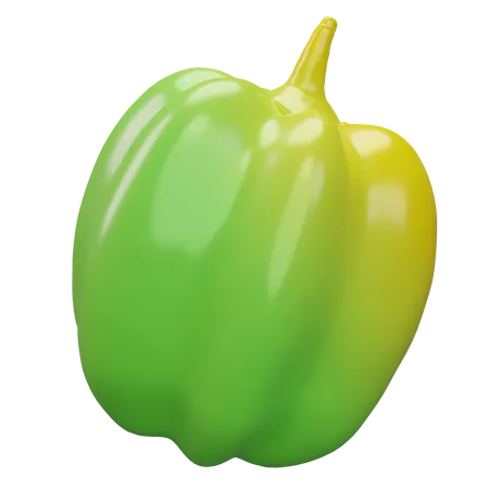 Yellow Paprika  3D Icon