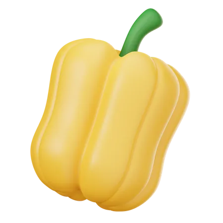 Yellow Pepper  3D Illustration