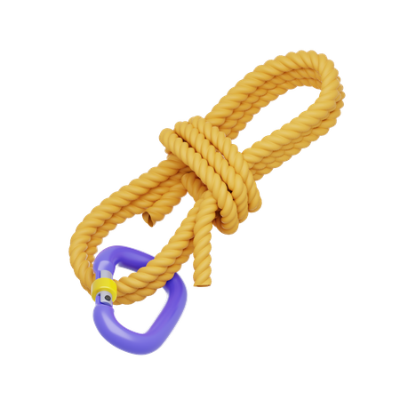 Yellow Rope  3D Icon