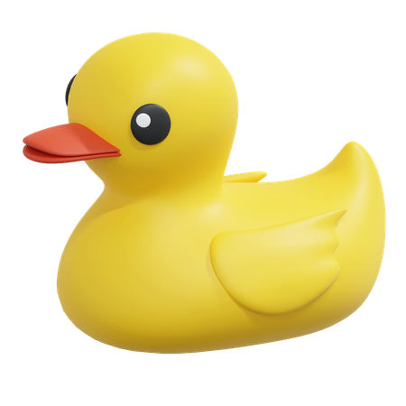 Yellow Rubber Duck  3D Icon
