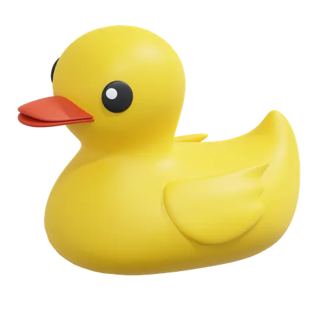 Yellow Rubber Duck Toy 3 D Icon Kids Toys Illustration 3D Icon