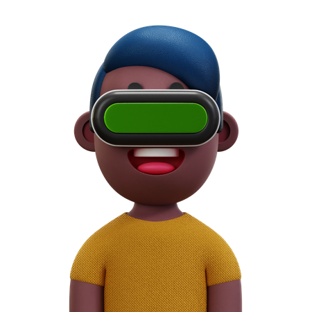 Yellow Shirt Man  3D Icon