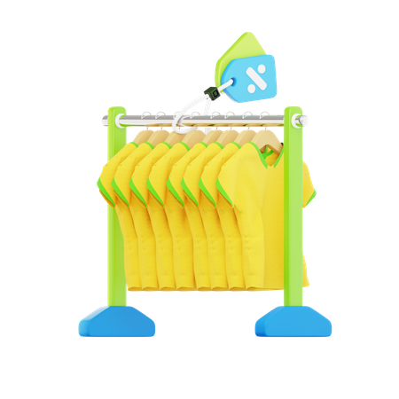 Yellow Shirt Sections  3D Icon