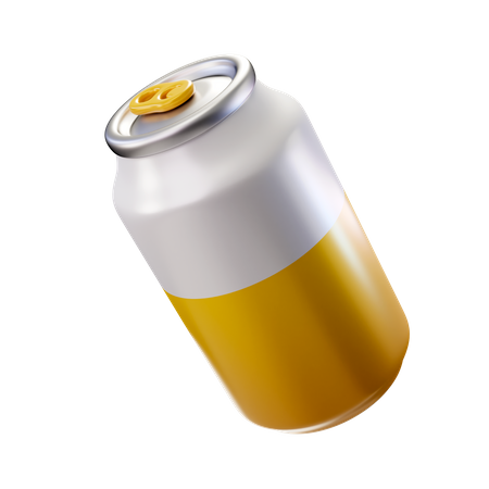 Yellow Soda Can  3D Icon