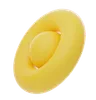 Yellow Soft Body Ball With Ring Shape