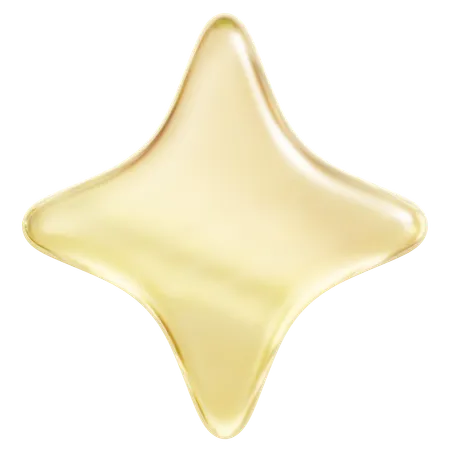 Yellow Sparkle  3D Icon