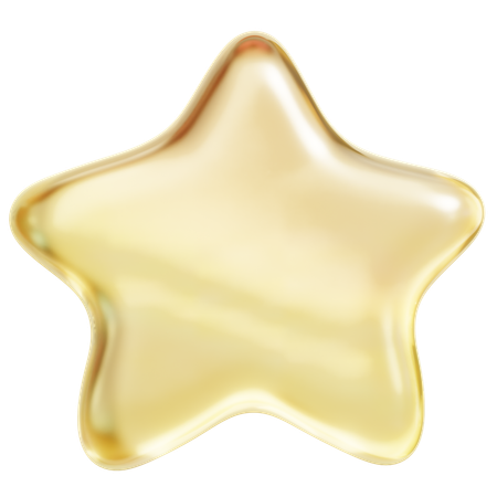 Yellow Star  3D Icon