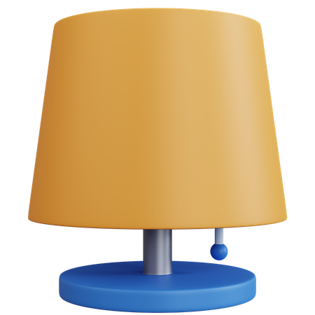 Yellow Table Lamp  3D Icon