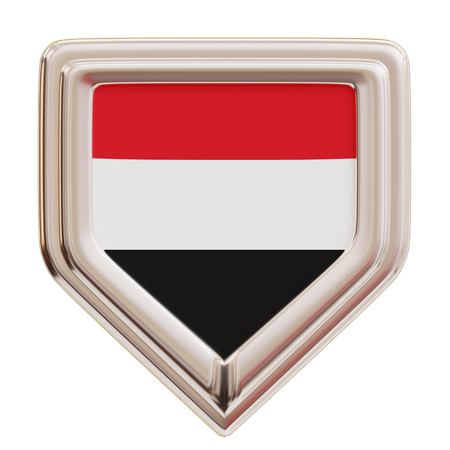 Yemen Flag  3D Icon