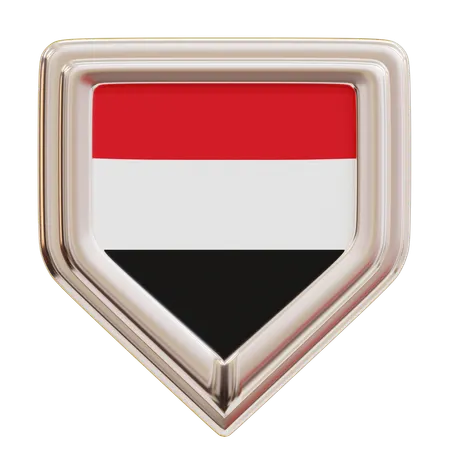 Yemen Flag  3D Icon