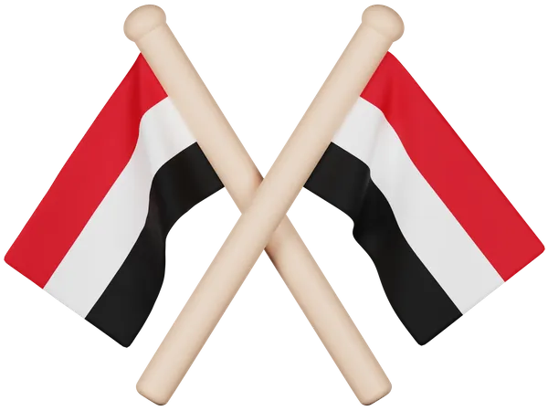 Yemen Flag  3D Icon
