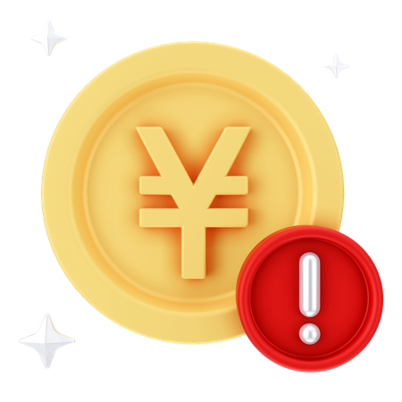 Yen Alert 3D Icon