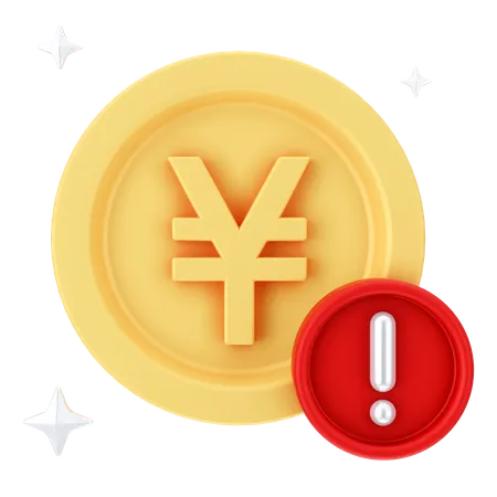 Yen Alert 3D Icon