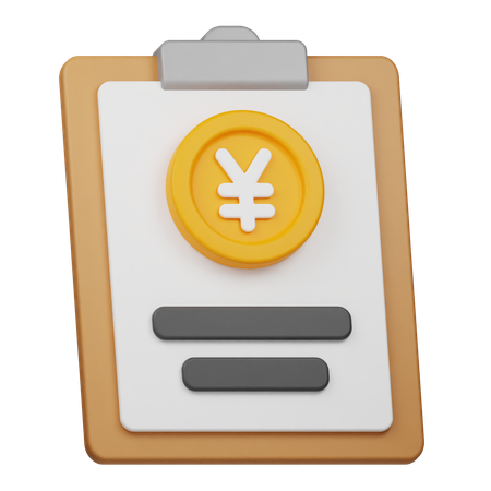 Yen-Bericht  3D Icon