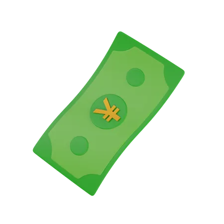 Yen Bill  3D Icon