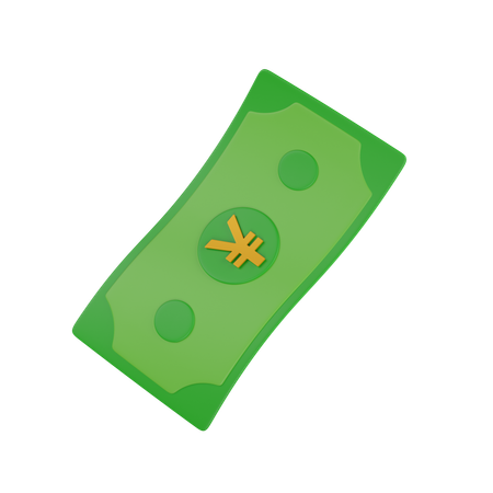 Yen Bill  3D Icon