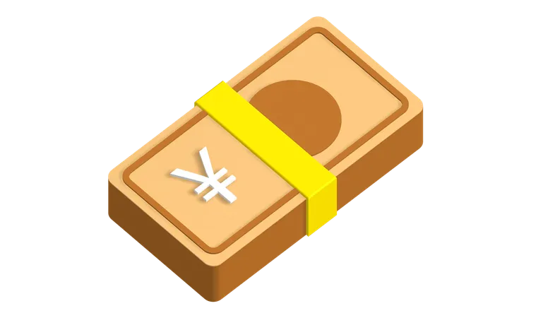 Yen-Bündel  3D Icon