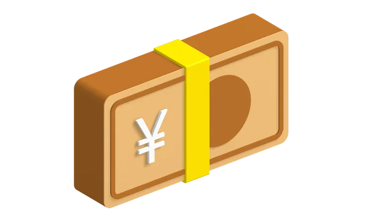 Yen-Bündel  3D Icon