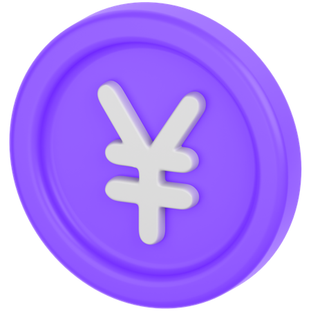 Yen Coin  3D Icon