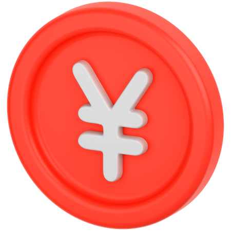 Yen Coin  3D Icon