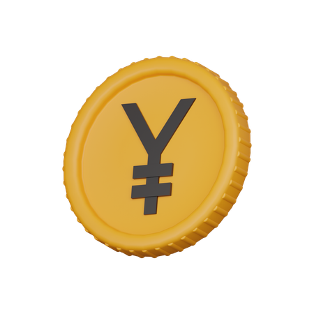 Yen coin  3D Icon