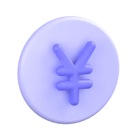 Yen Coin  3D Icon