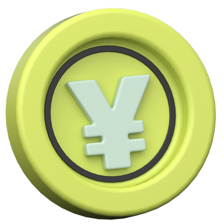 Yen Coin  3D Icon